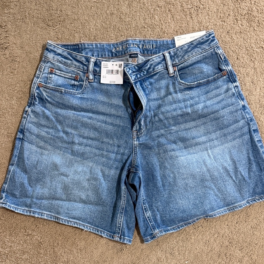 American Eagle Outfitters Women's Light Blue Jean Shorts